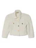 Pinko Kids cotton denim jacket - White