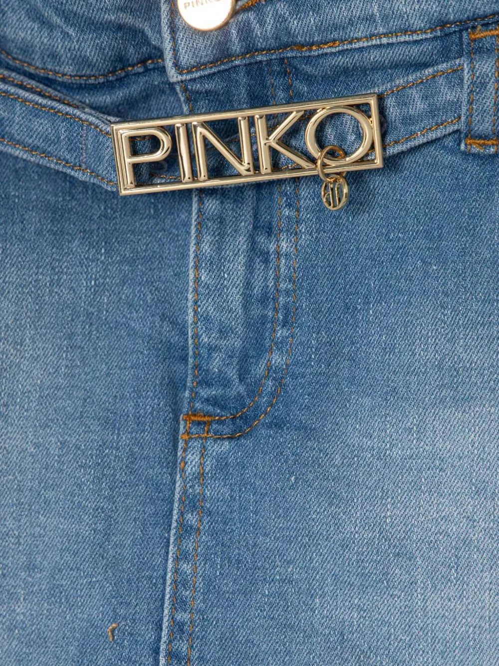 Pinko Kids Shorts met ceintuur Blauw