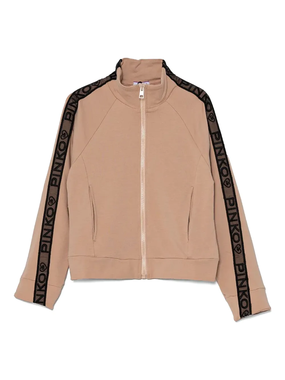 Pinko Kids Sweater met rits Beige