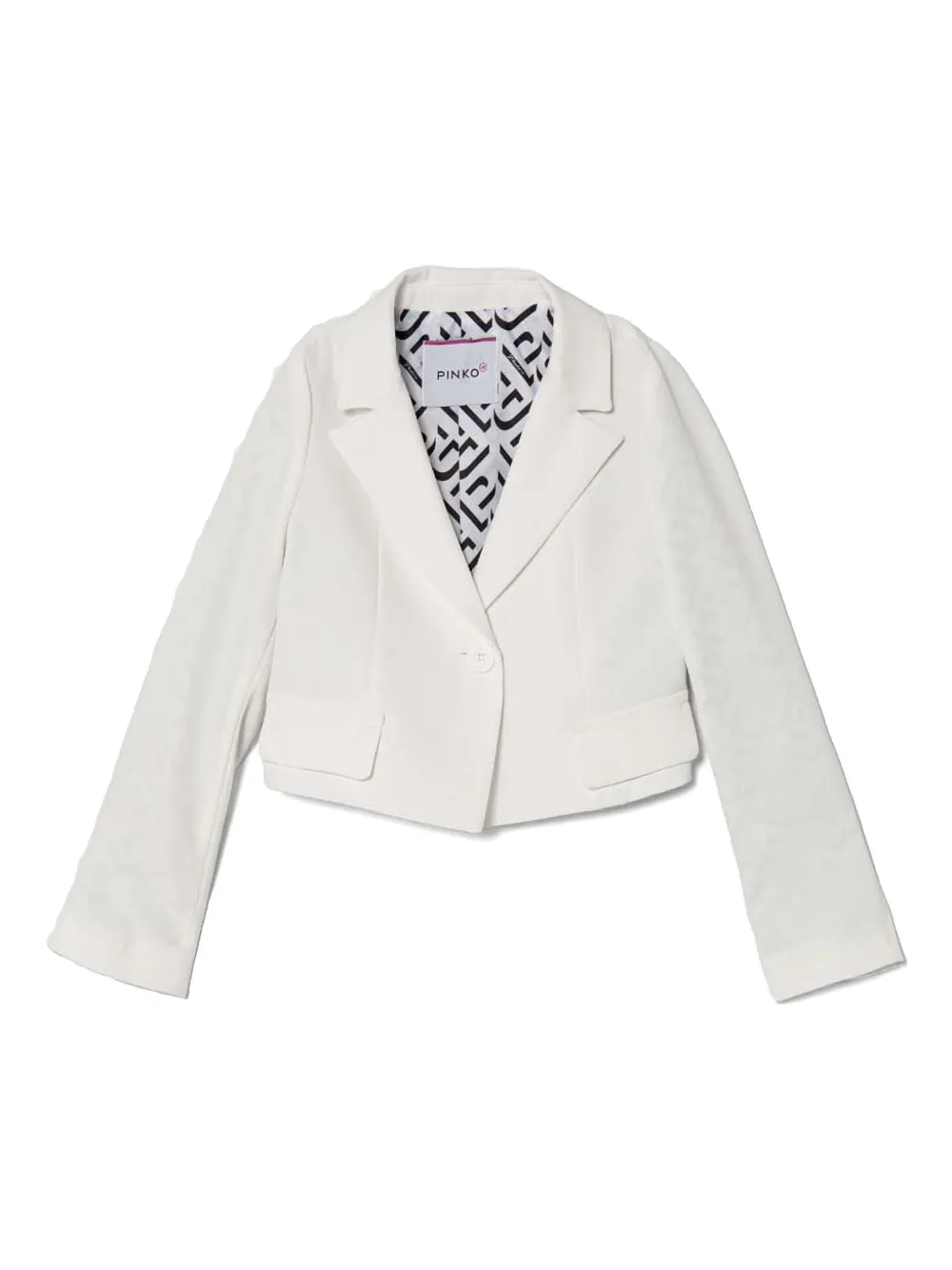Pinko Kids Cropped blazer Wit