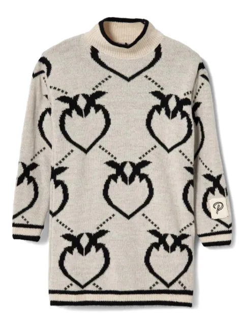 Pinko Kids فستان بنقش 'لوف بيردز'