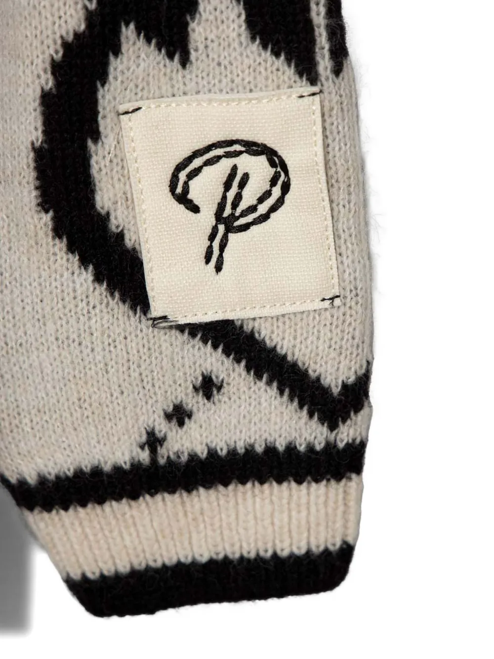 Pinko Kids Jurk met Love Birds-patroon Beige