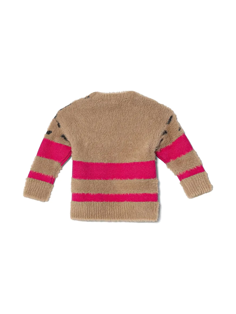 Pinko Kids intarsia knit-logo sweater - Bruin