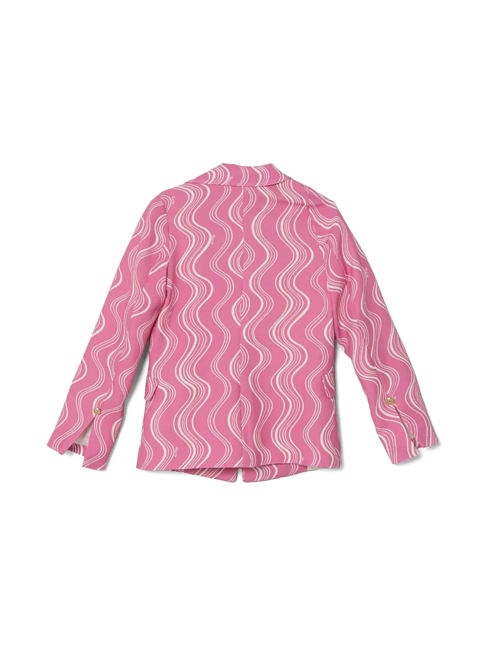 Pinko Kids wave-print blazer - Roze