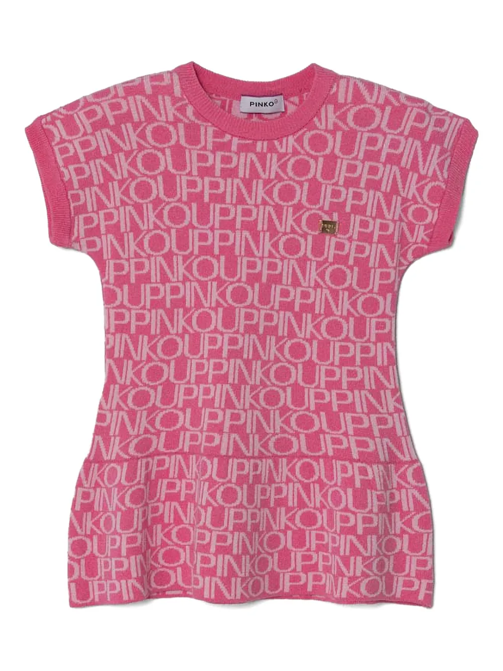 Pinko Kids Jurk met logopatroon Roze