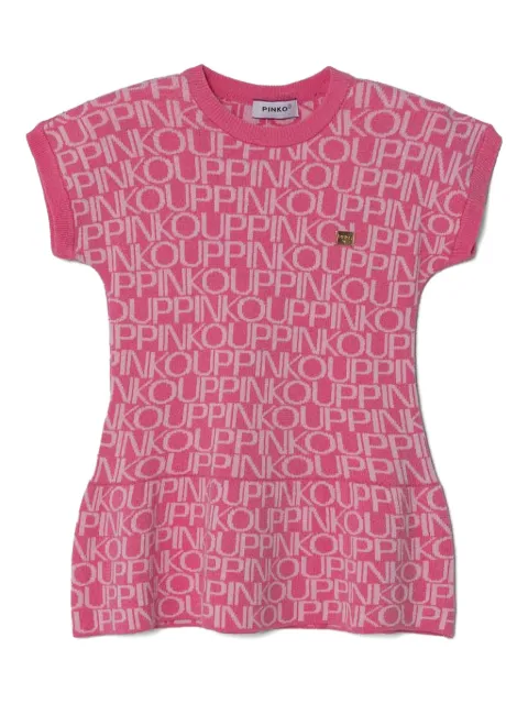 Pinko Kids فستان بنقش شعار الماركة