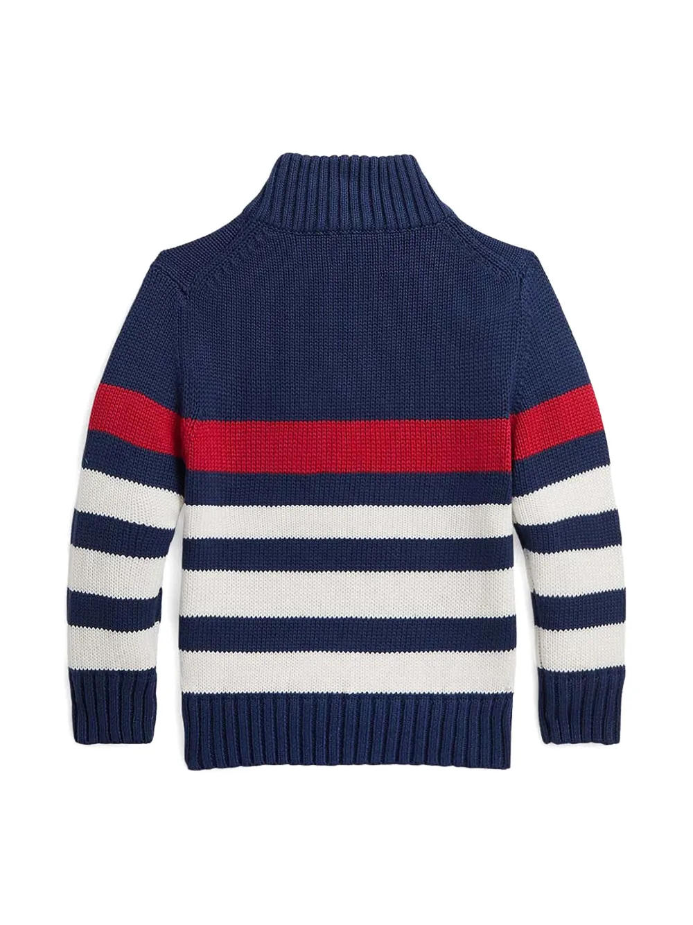 POLO RALPH LAUREN KIDS Gestreepte katoenen trui Blauw