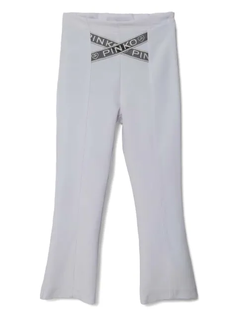 Pinko Kids embroidered logo trousers 