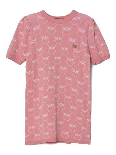 Pinko Kids فستان بنقش 'لوف بيردز'