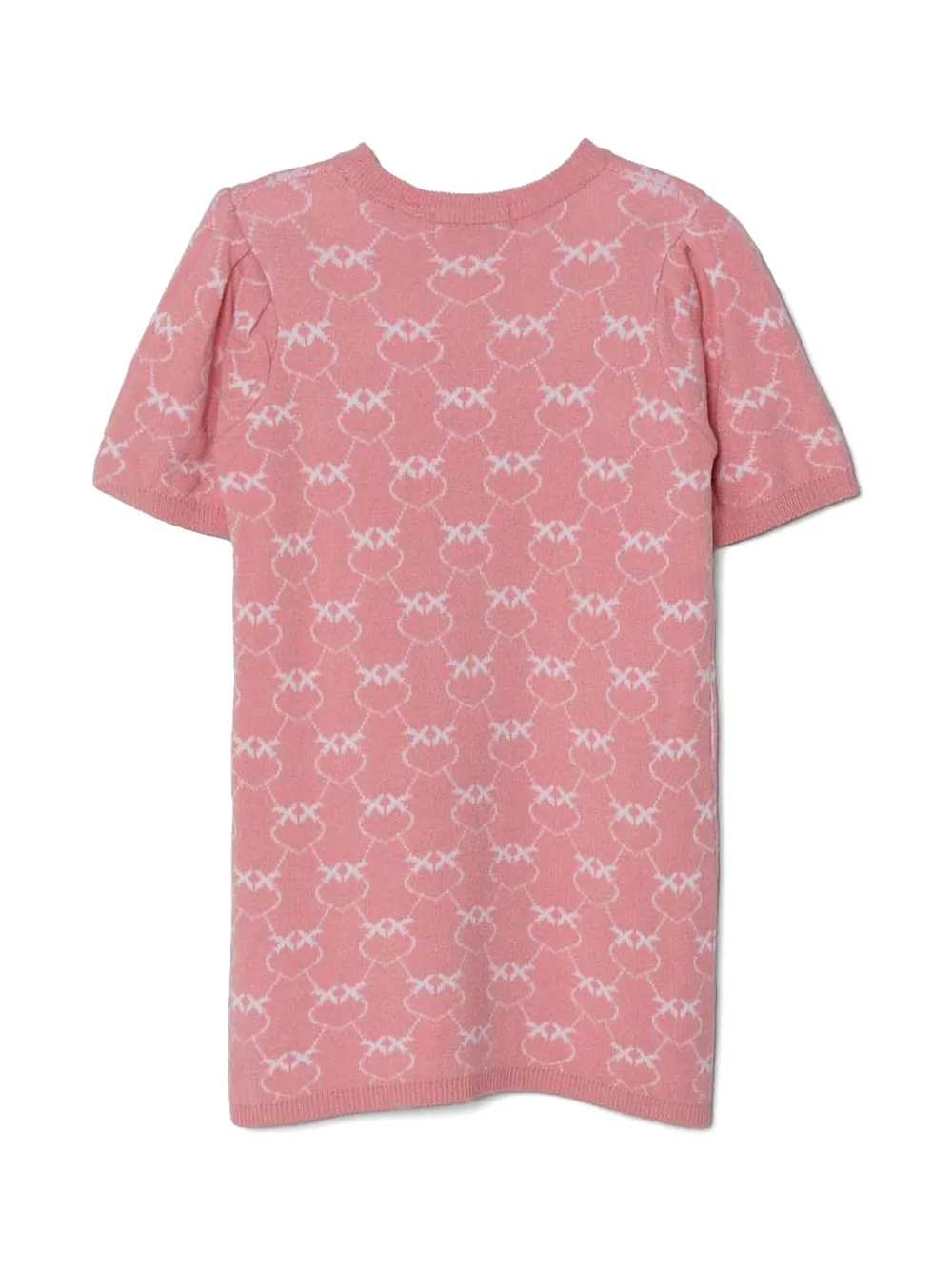 Pinko Kids Love Birds-pattern dress - Roze