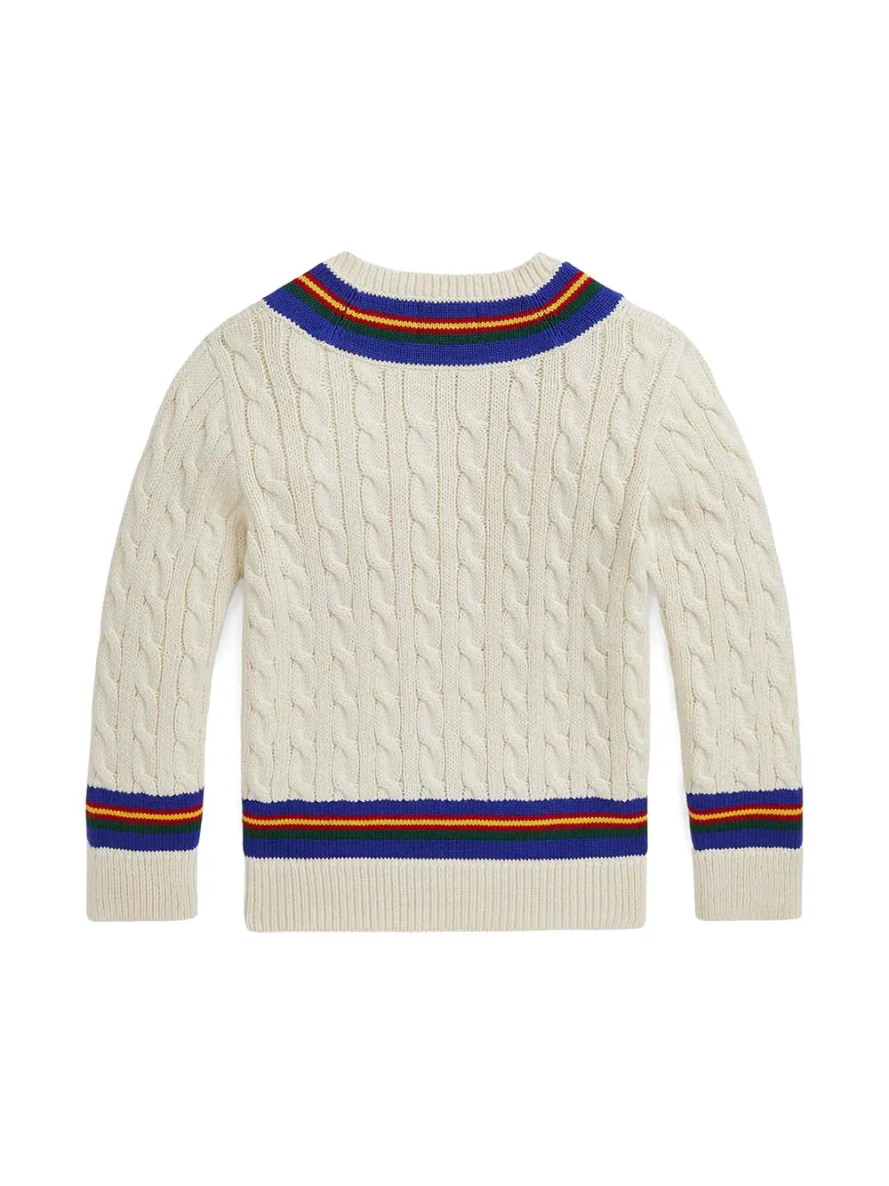 Image 2 of POLO RALPH LAUREN KIDS 스트라이프 트리밍 스웨터