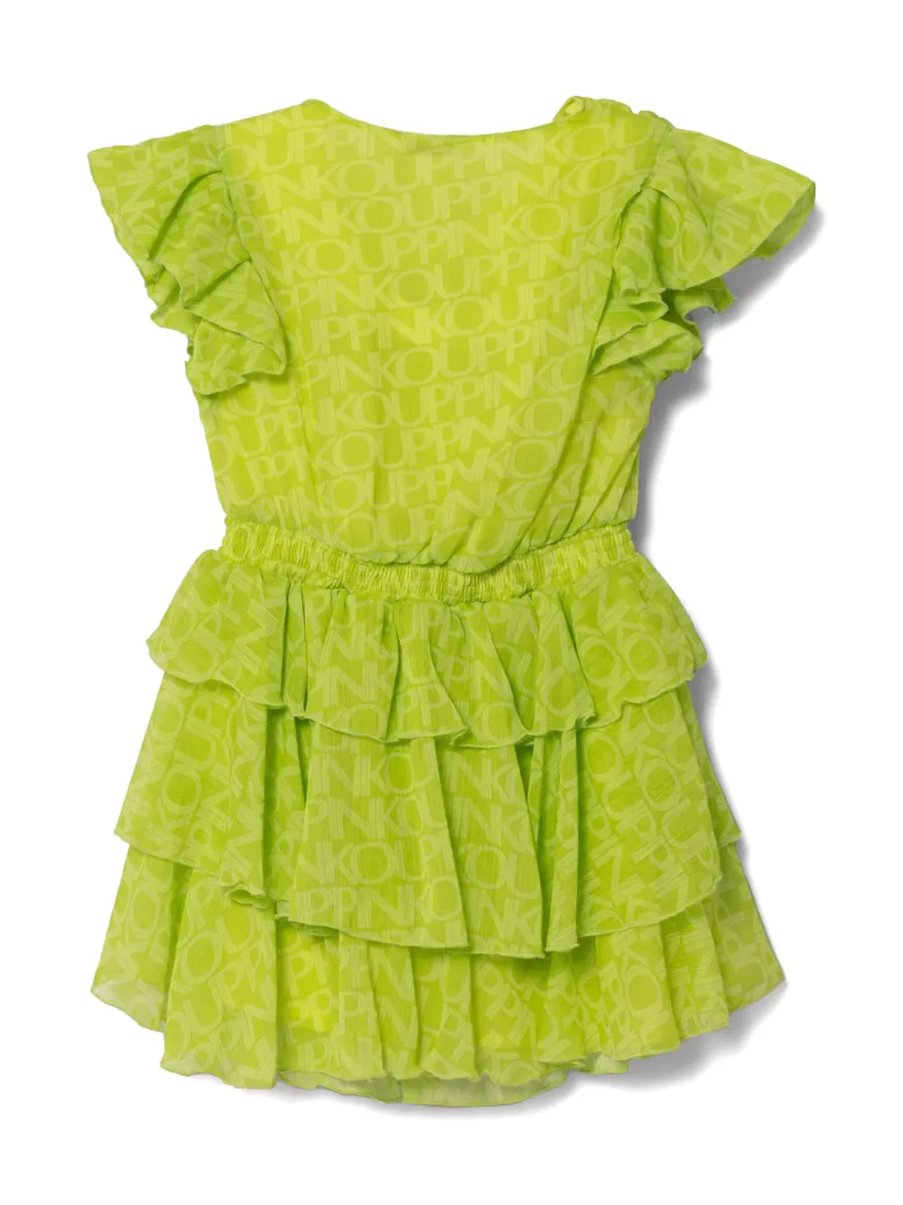 Pinko Kids Jurk met ruches - Groen