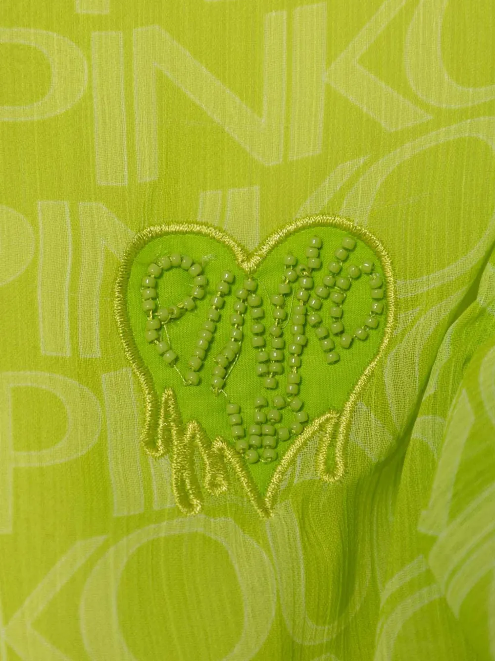 Pinko Kids Jurk met ruches Groen