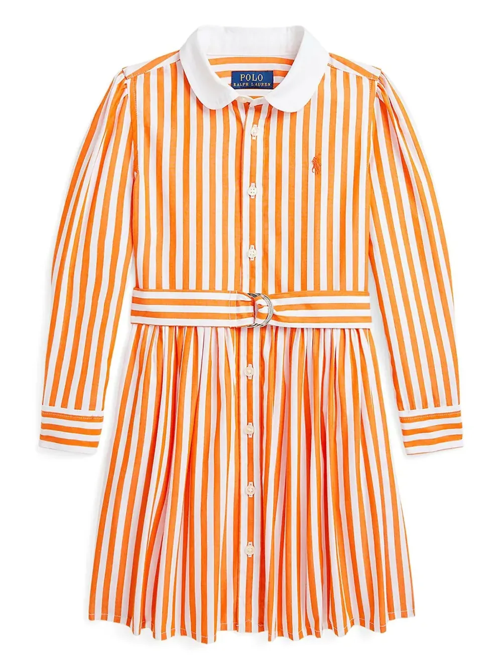 POLO RALPH LAUREN KIDS Gestreepte jurk Oranje