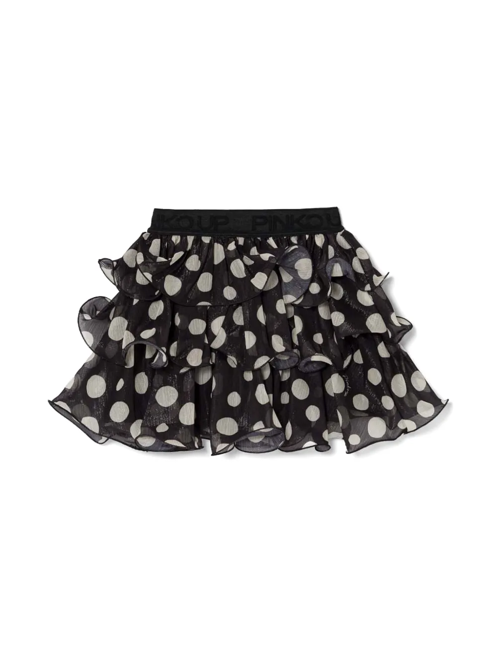 Pinko Kids dot-print skirt - Zwart