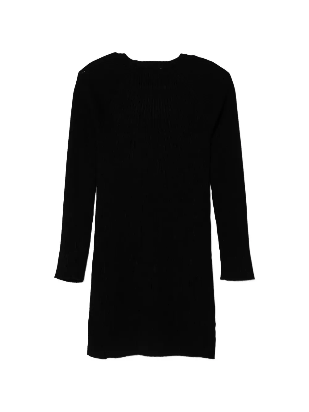 Pinko Kids rhinestone-embellished ribbed-knit mini dress Zwart