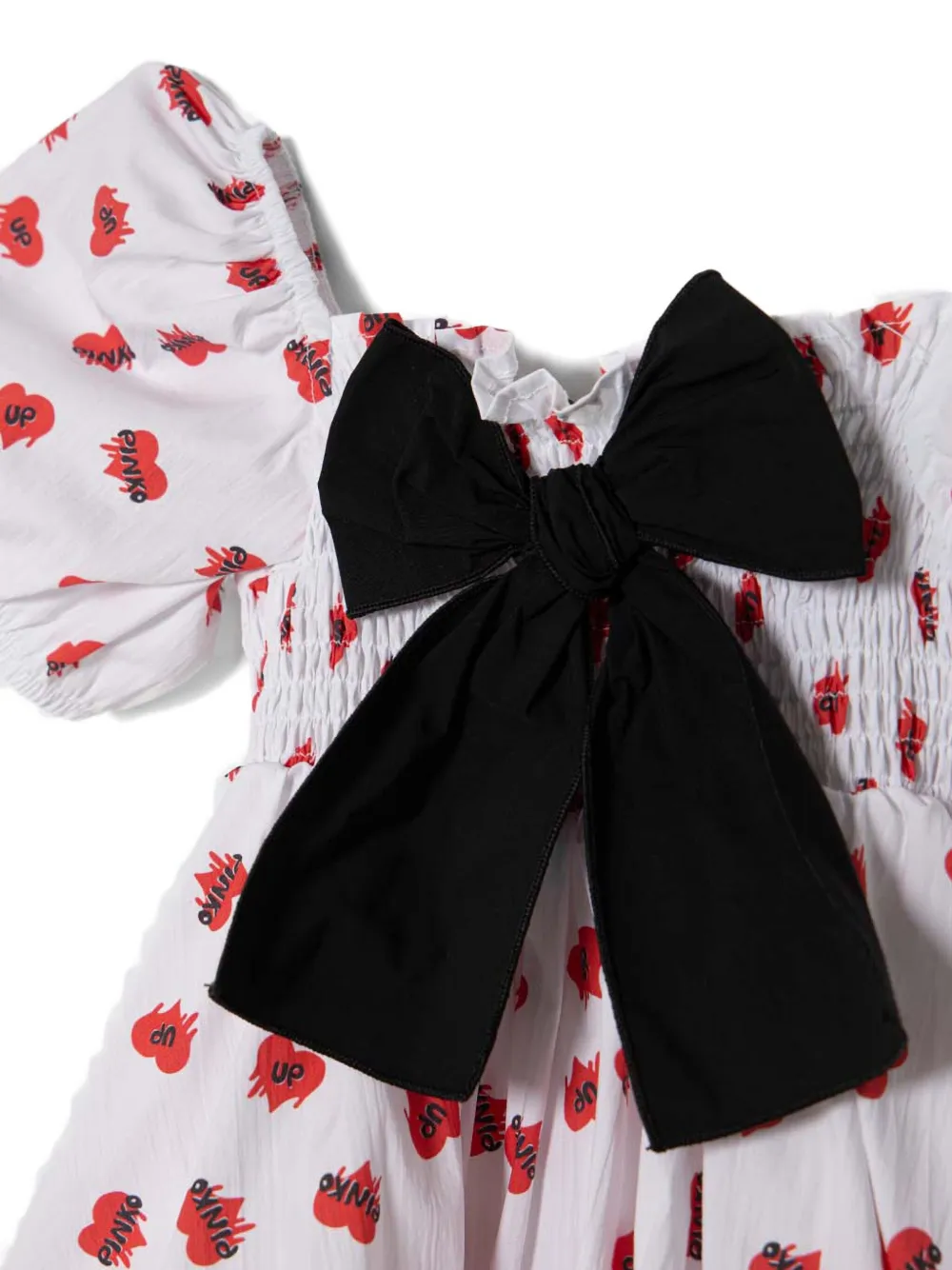 Pinko Kids Jurk met hartprint Wit