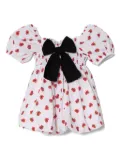 Pinko Kids heart-print dress - White