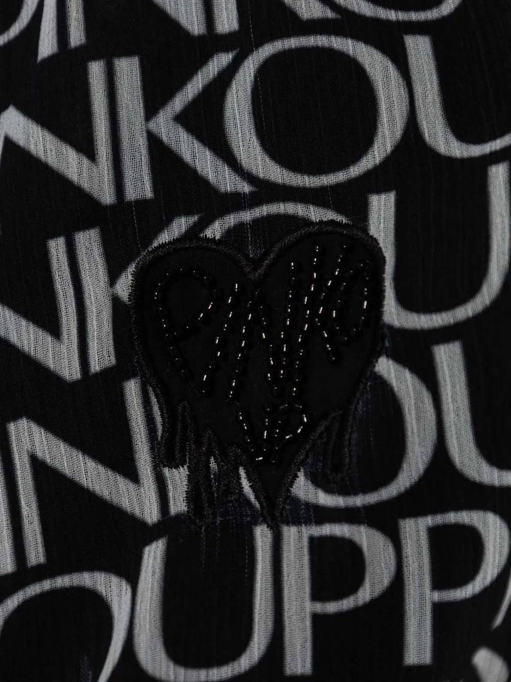 Pinko Kids Jurk met logopatroon Zwart