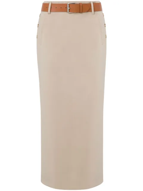 Moschino belted midi skirt