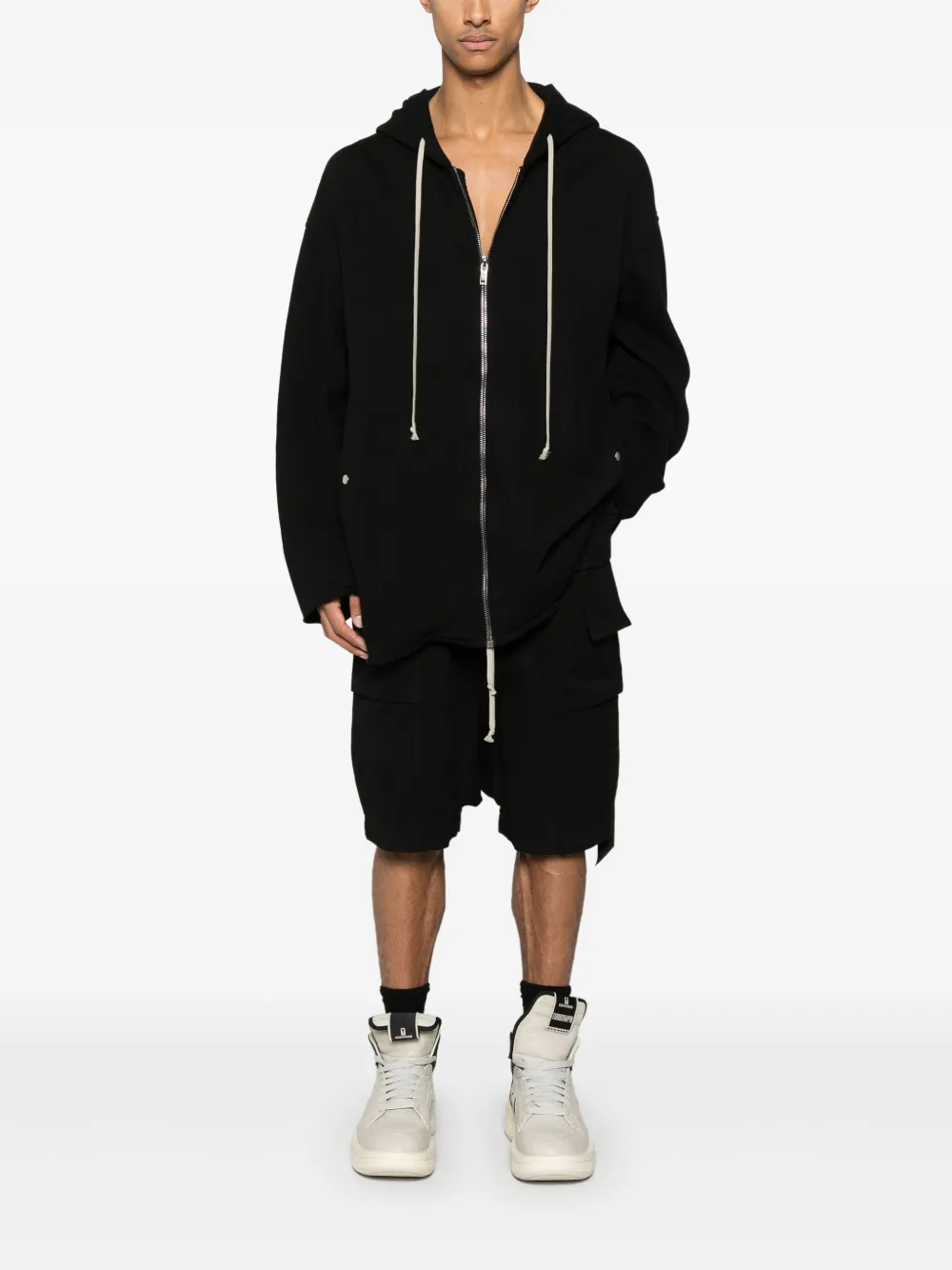 Rick Owens DRKSHDW Peter hoodie - Zwart