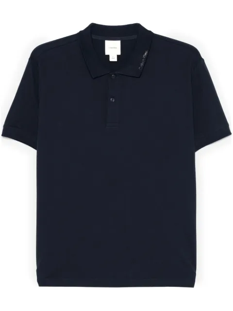 Calvin Klein piqué-weave polo shirt