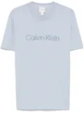 Calvin Klein logo-embroidered T-shirt - Blue