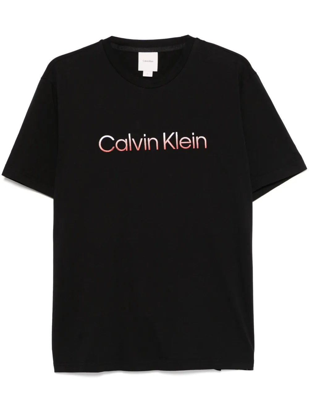 Calvin Klein logo-embroidered T-shirt | Black | Image 1