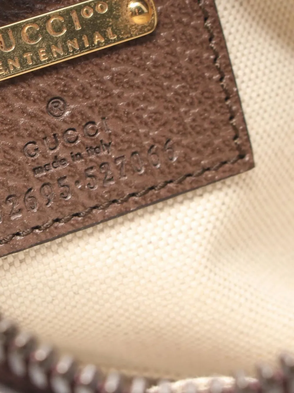 Pre-owned Gucci 2010s Aria 100th Anniversary Belt Bag In Brown