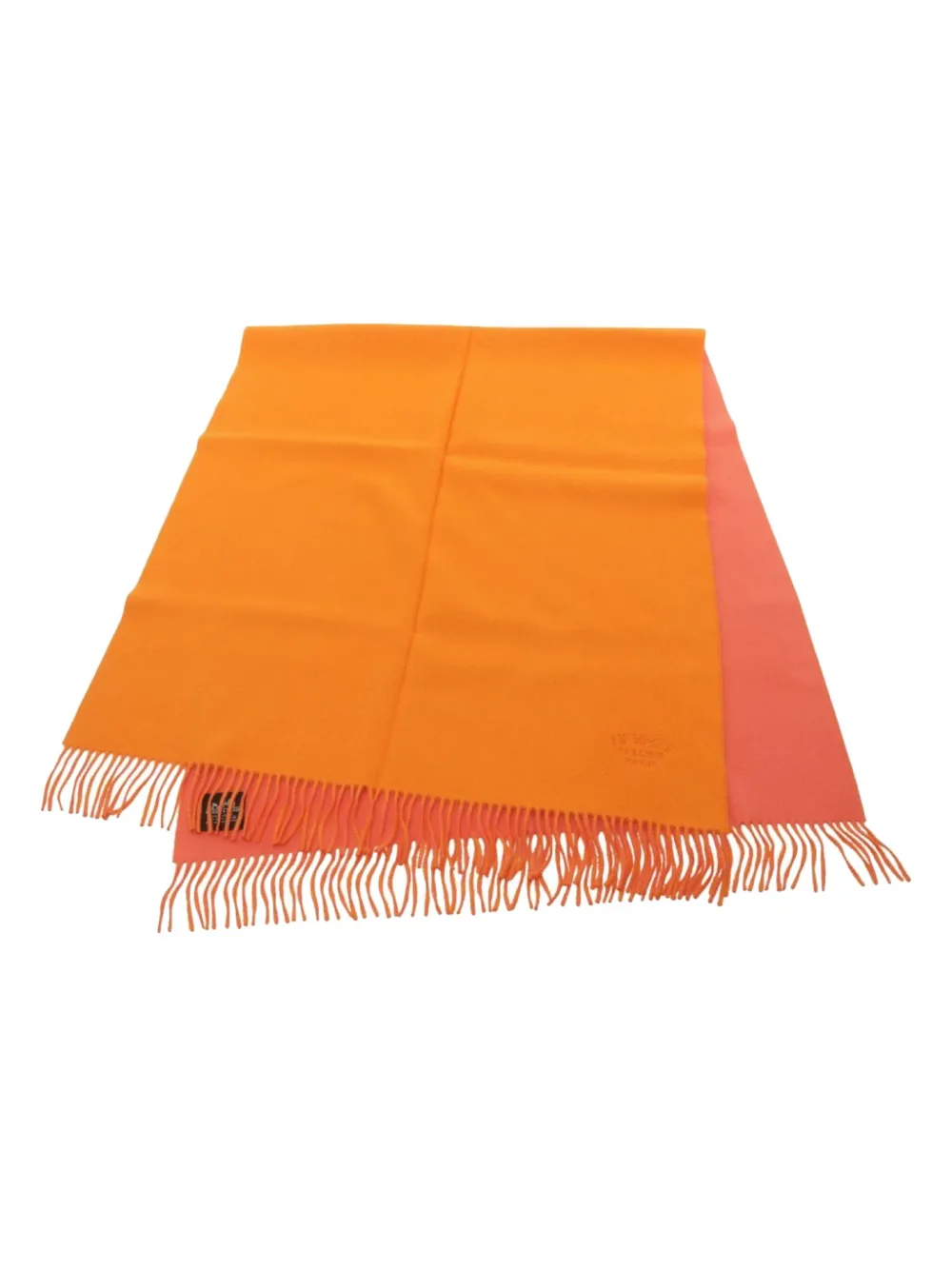 Hermès Pre-Owned 2010s カシミア スカーフ - オレンジ Hermès Pre-Owned 2010s カシミア スカーフ - オレンジ