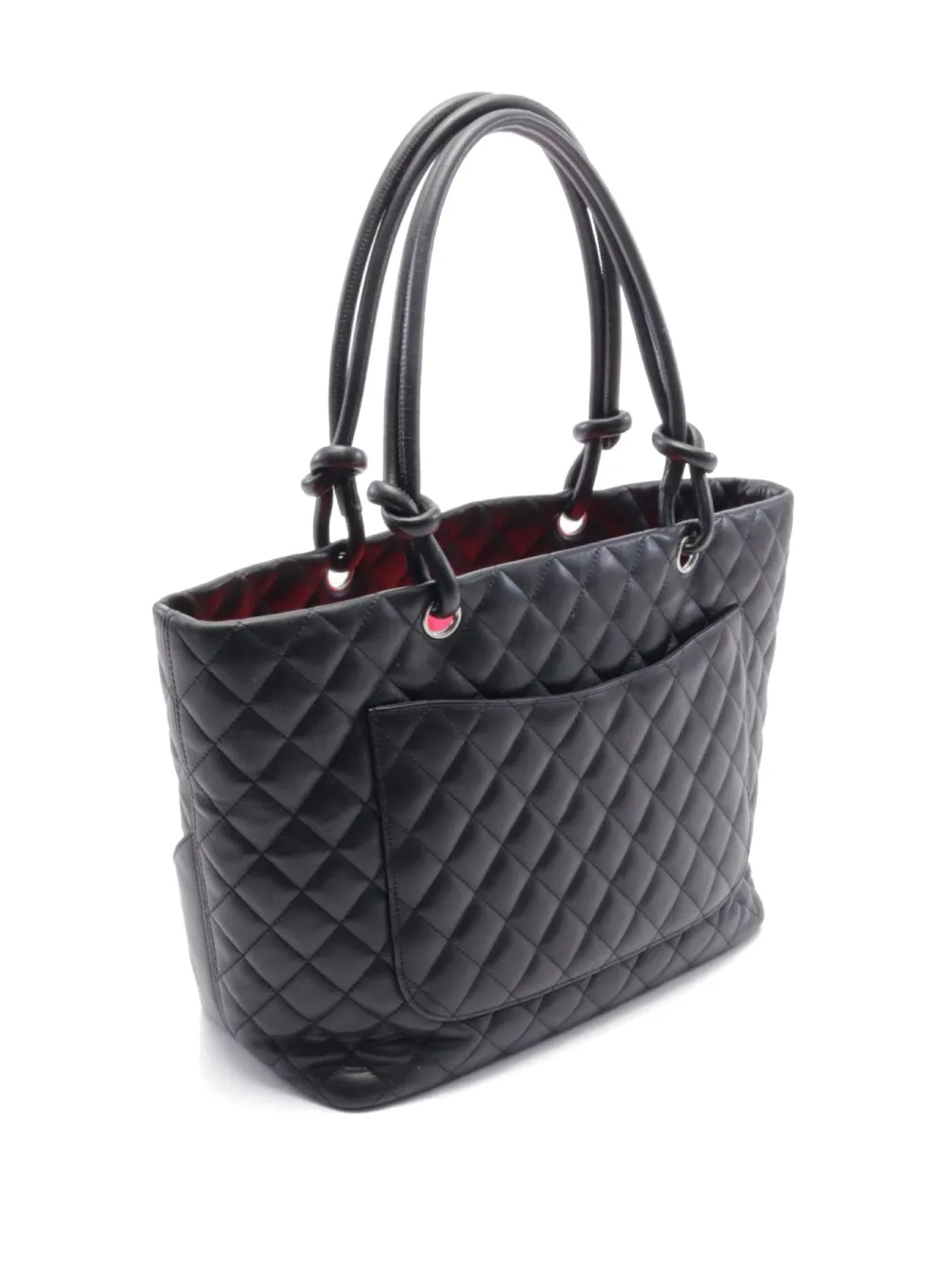 CHANEL Pre-Owned 2006-2008 large Cambon shoulder bag - Zwart