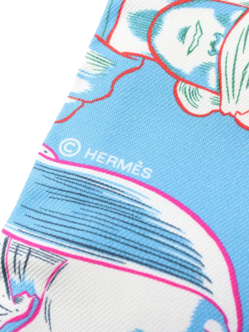 Hermès Pre-Owned 2020s Dress Code bandeau scarf - Blauw