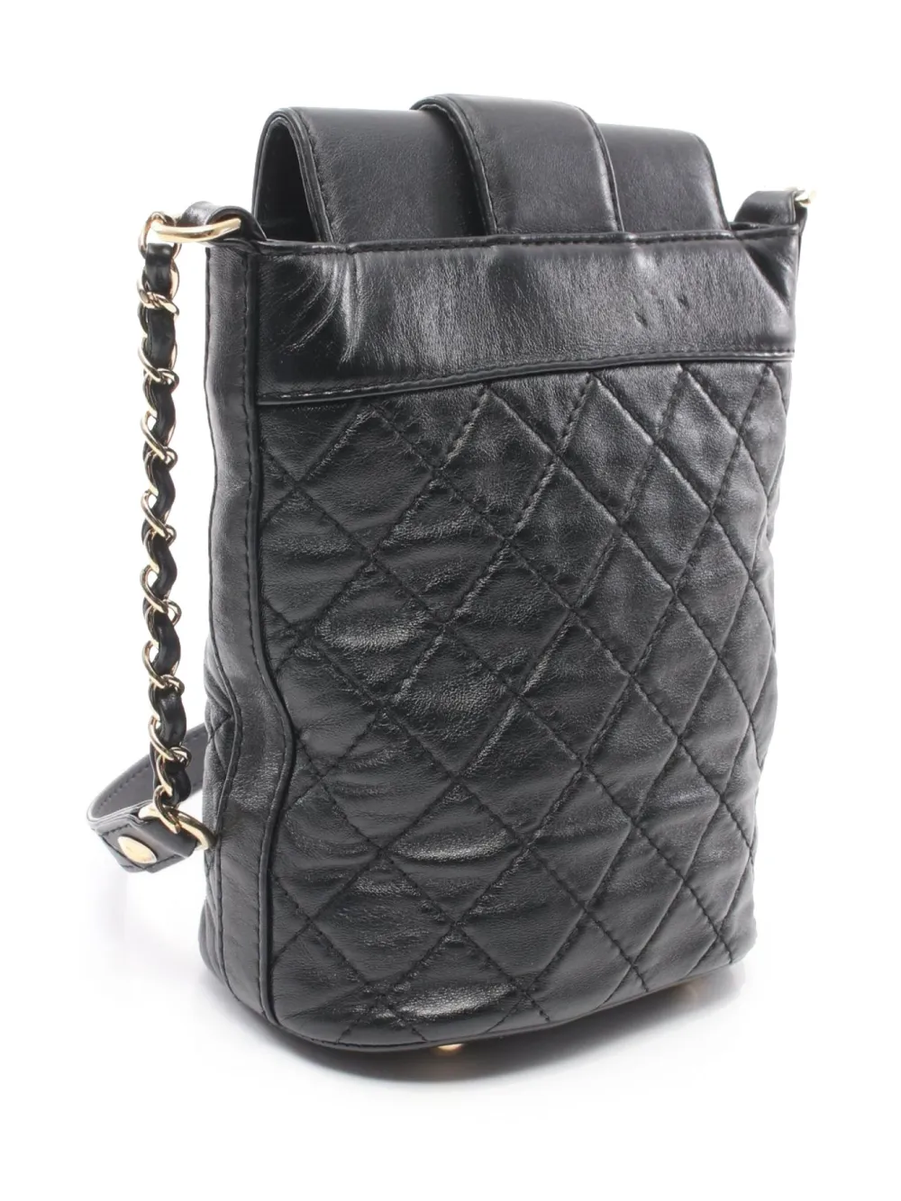 CHANEL Pre-Owned 2019 CC turn-lock bucket bag - Zwart