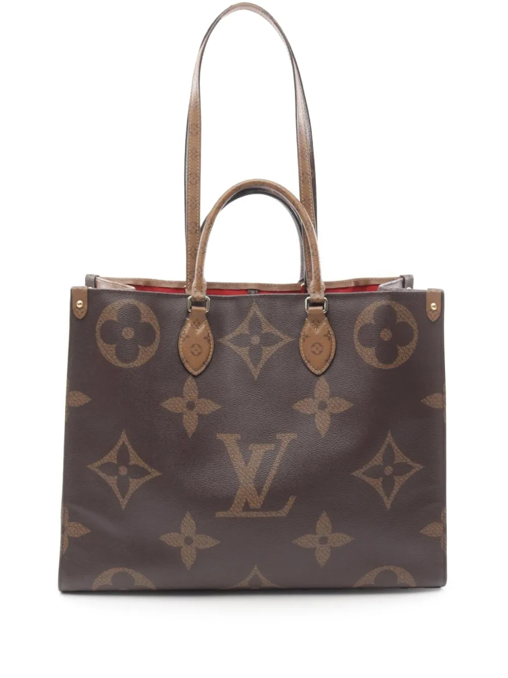 Louis Vuitton Pre-Owned 2019 オン ザ ゴー GM ハンドバッグ - ブラウン Louis Vuitton Pre-Owned 2019 オン ザ ゴー GM ハンドバッグ - ブラウン