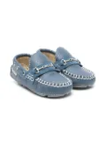 BabyWalker grained-leather loafers - Blue