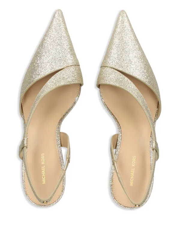 Michael Michael Kors 80mm Jaida Pumps | Gold | FARFETCH