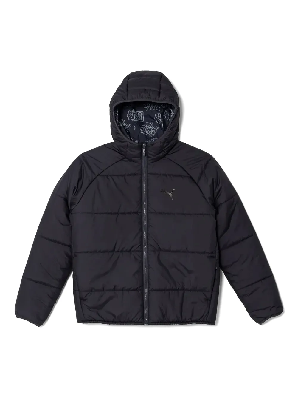 Puma Kids Gewatteerd jack Zwart
