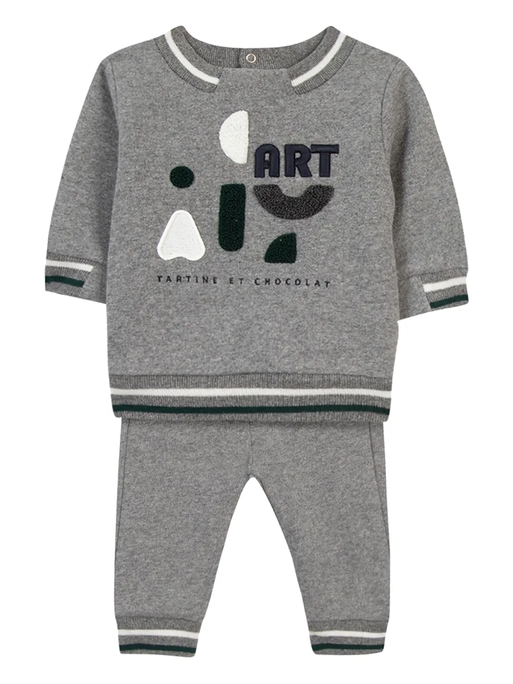 Tartine Et Chocolat Logo-print Tracksuit Set In Grey