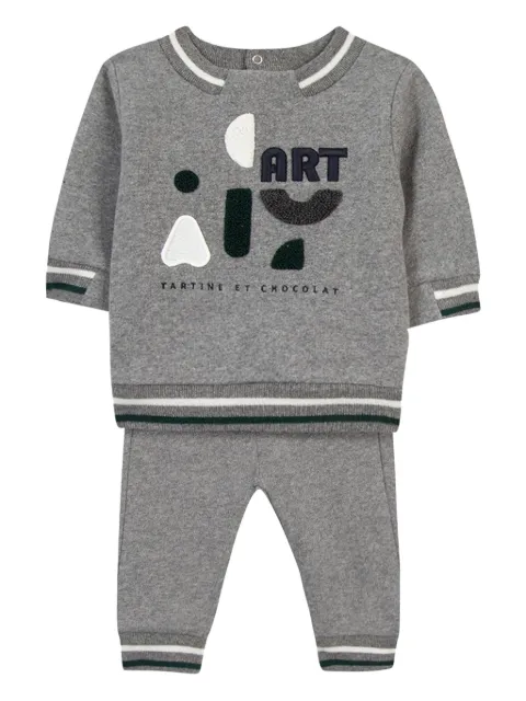 Tartine Et Chocolat traje deportivo con logo estampado
