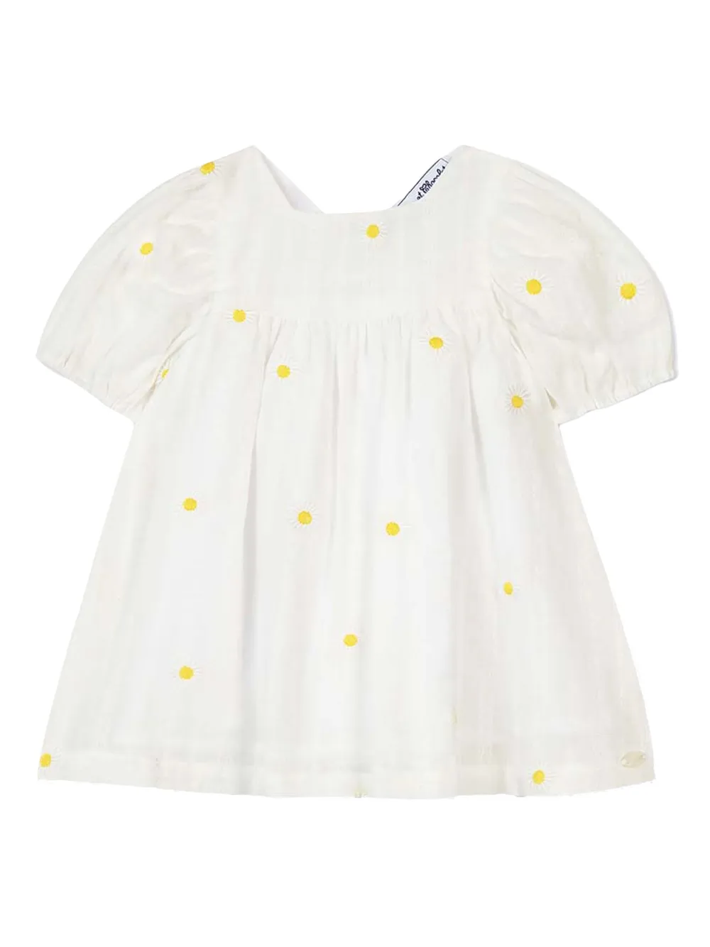 Image 1 of Tartine Et Chocolat floral-embroidered dress