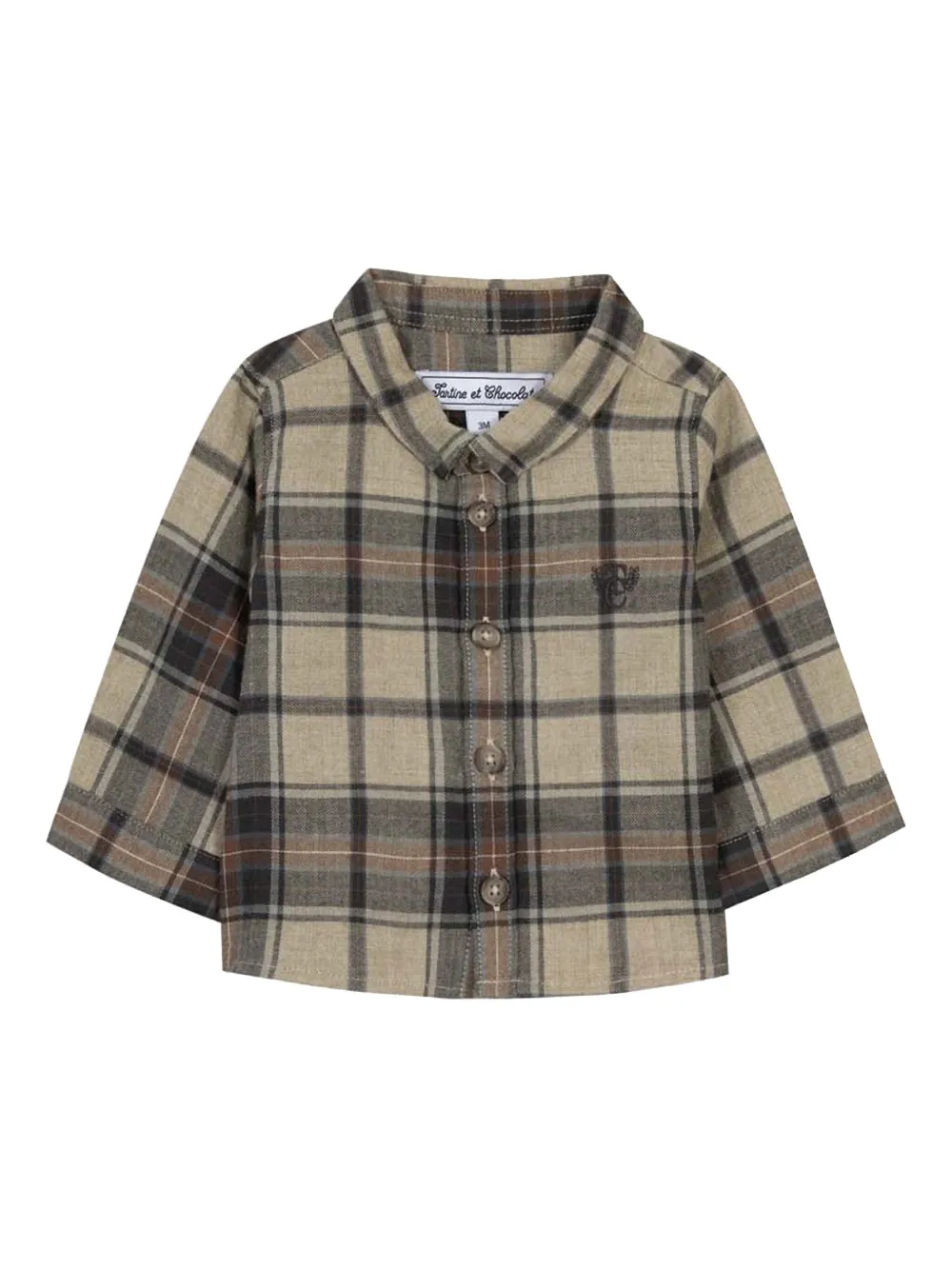 Tartine Et Chocolat checked shirt | Brown | Image 1
