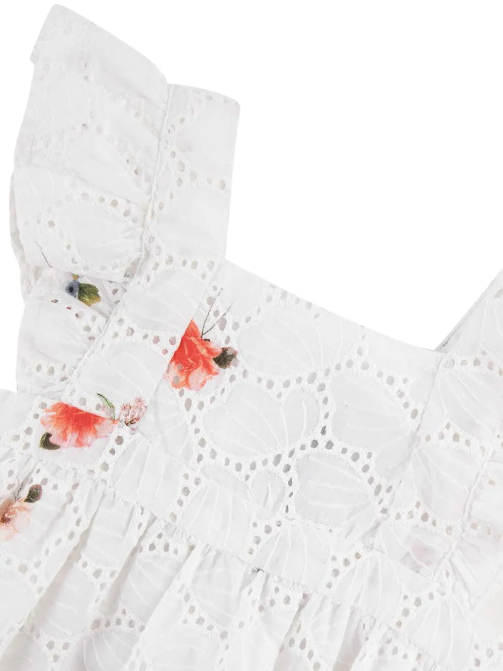 Tartine Et Chocolat Shorts met geborduurde bloemen Wit