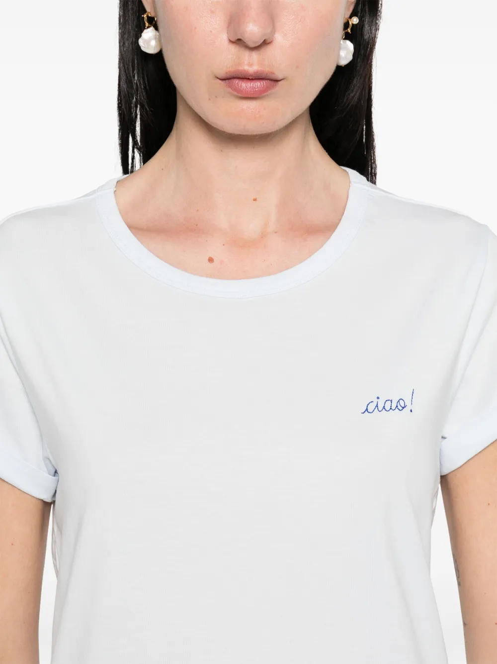 Shop Maison Labiche Ciao Poitou T-shirt In Blue