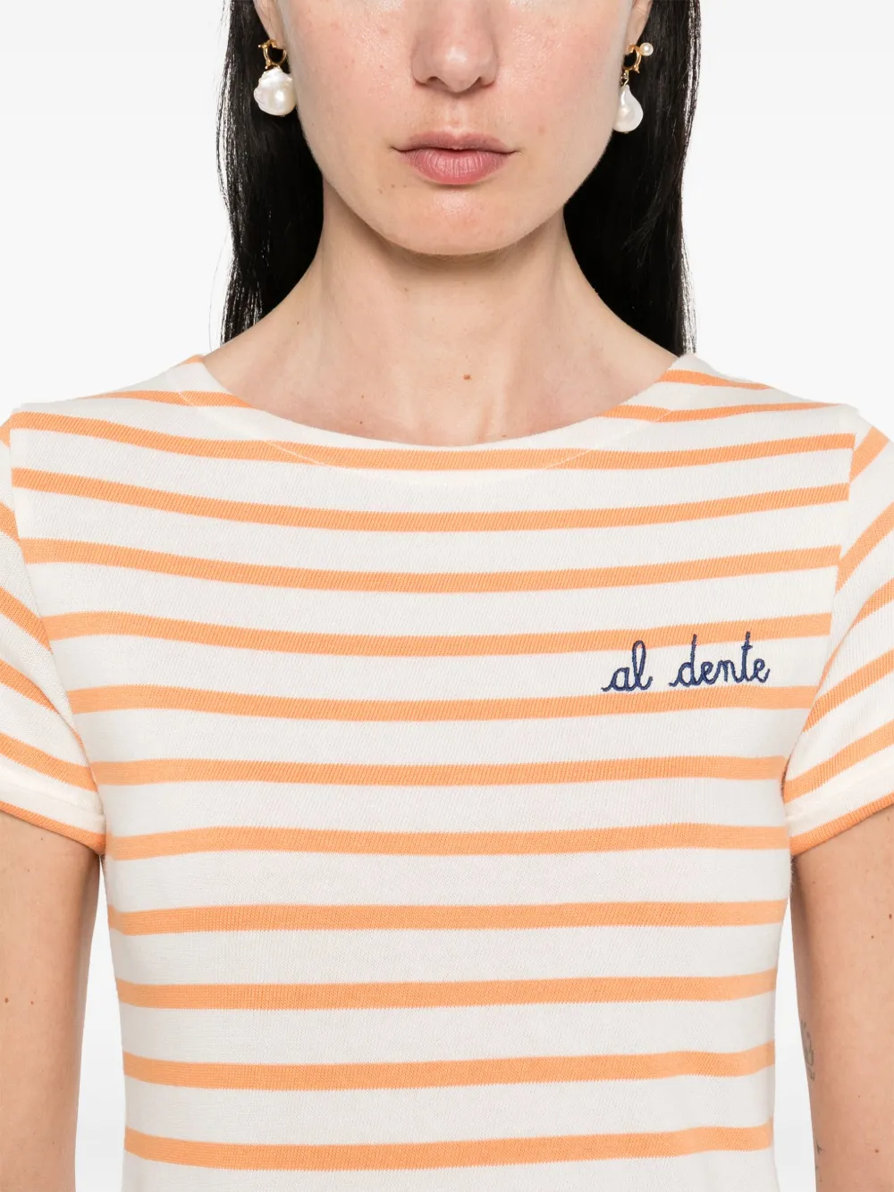 Shop Maison Labiche Al Dente Colombier T-shirt In Neutrals
