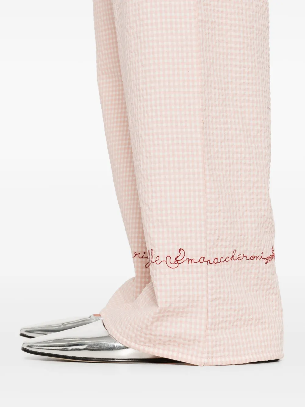 Shop Maison Labiche Pasta Oudin Trousers In Pink