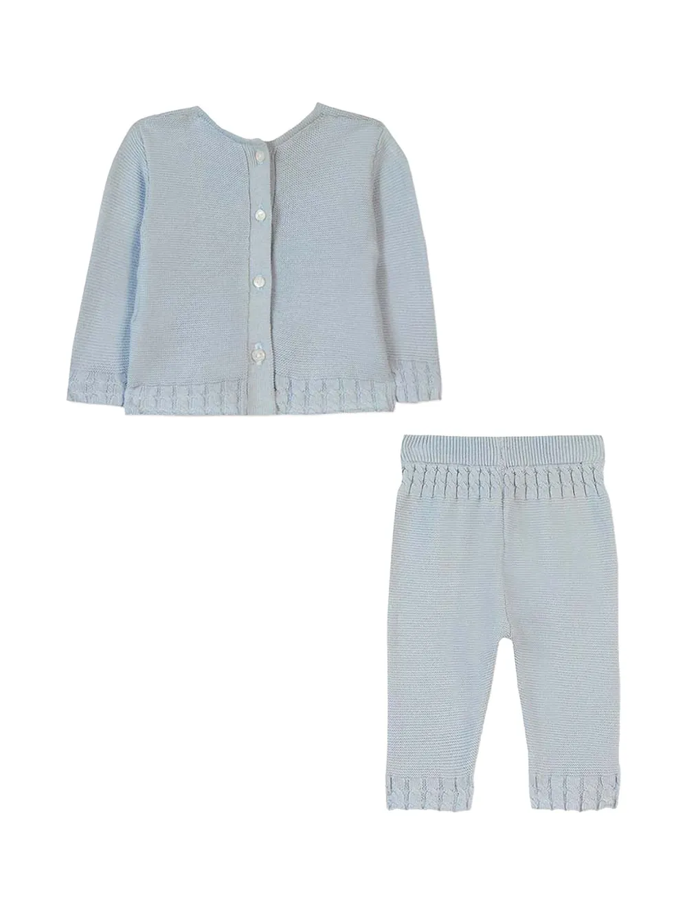 Tartine Et Chocolat knitted trousers set - Blauw