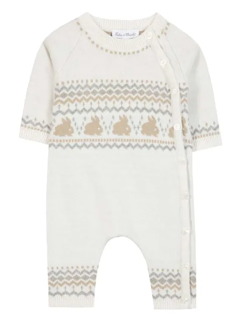 Tartine Et Chocolat patterned-intarsia romper