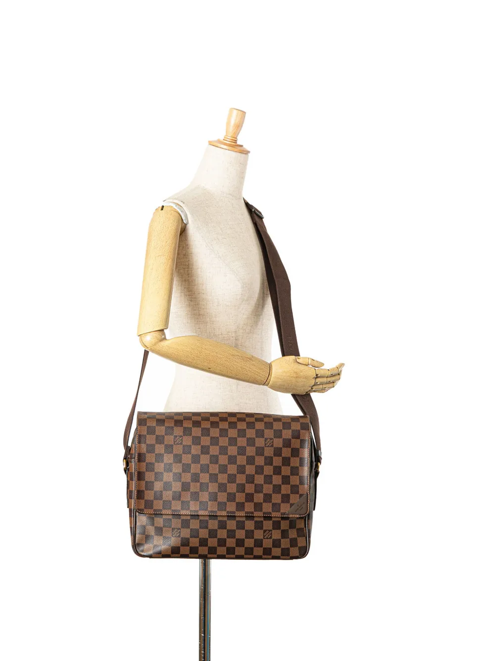 Louis Vuitton Pre-Owned 2013 Damier Ebene Shelton MM crossbodytas - Bruin