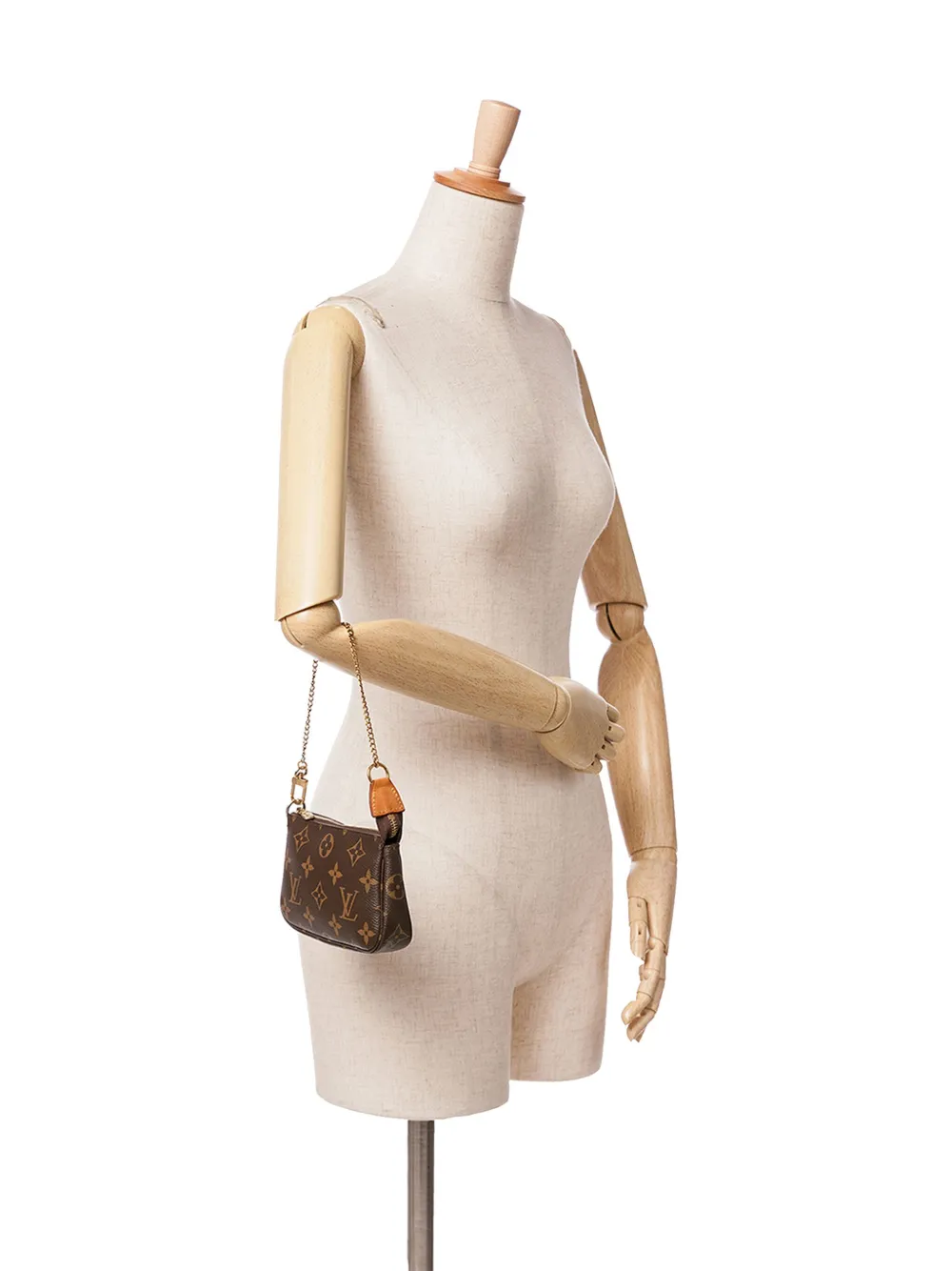 Louis Vuitton Pre-Owned 2021 Monogram Mini Pochette Accessoires handtas - Bruin