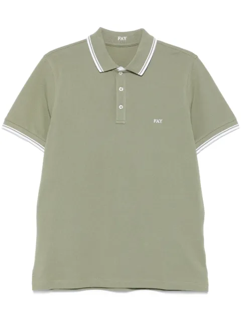 Fay playera tipo polo con logo bordado
